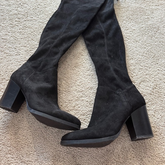 Marc Fisher Over The Knee Boots Women’s Size 9.5 Black Faux Suede Style Enrika - Picture 3 of 15